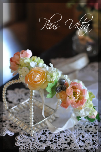 プリザーブドフラワー 花冠 フラワーガール 造花 可愛い プレゼント 豪華 上品 おしゃれ