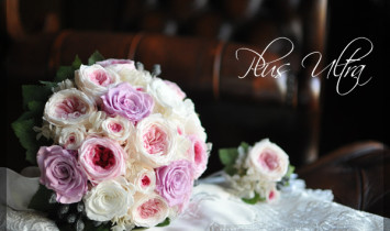 プリザーブドフラワー　ウェディングブーケ　ピンク　オールドローズ　造花　可愛い　手づくり 豪華 上品 おしゃれ　