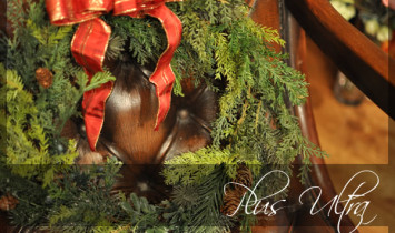 クリスマスリース　大きい　シンプル　造花