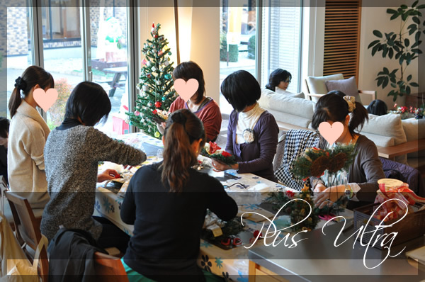 プリザ プリザーブドフラワー クリスマススワッグ 出張レッスン SBSマイホームセンター 旭化成