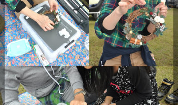 プリザ　プリザーブドフラワー　ドライ　プチ　小さい　可愛い　クリスマスリース