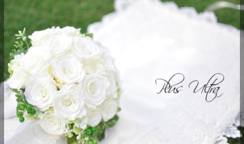 プリザ　プリザーブドフラワー　ウェディングブーケ　ラウンド　純白　造花　可愛い　豪華