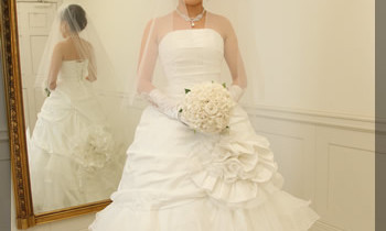 結婚式　プリザ　ウェディングブーケ