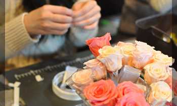 プリザ　プリザーブドフラワー　ウェディングブーケ　ラウンド　可愛い 豪華 上品