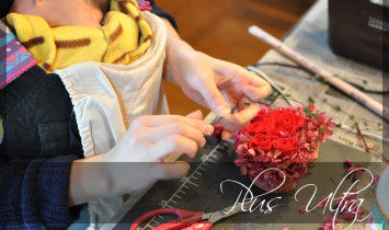 プリザ　プリザーブドフラワー　壁掛け　可愛い　手づくり　おしゃれ