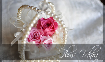 プリザ　プリザーブドフラワー　ウェディング　リングピロー　可愛い　プレゼント