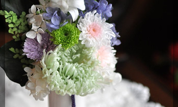 プリザ　プリザーブドフラワー　仏花　お供え花　モダン　造花　ペット供養