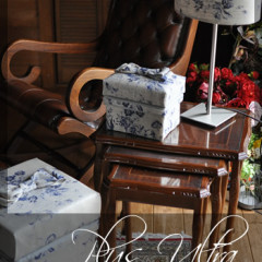 お茶箱　カルトナージュ