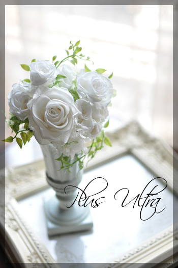 プリザ プリザーブドフラワー ウェディングブーケ 純白