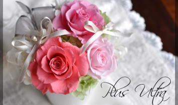 プリザ　プリザーブドフラワー　リングピロー　プレゼント　豪華　可愛い　手づくり