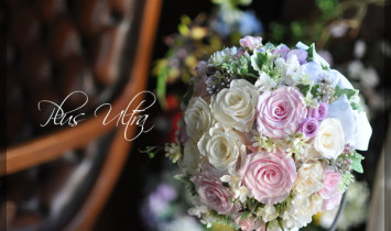 プリザ　プリザーブドフラワー　ウェディングブーケ　造花　可愛い　プレゼント 豪華 上品 おしゃれ