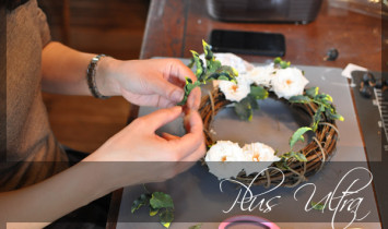 プリザ　プリザーブドフラワー　リース　ナチュラル　豪華 上品 おしゃれ