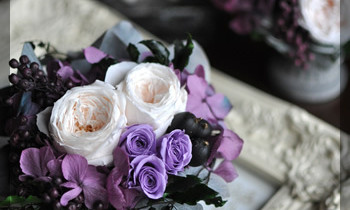 プリザ　プリザーブドフラワー　カッコいい　シック　大人　シャビー　おしゃれ　アンティーク