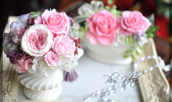 プリザ　プリザーブドフラワー　プレゼント　豪華　可愛い　ピンク　母の日