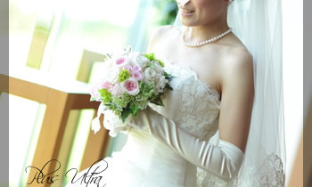 プリザ　プリザーブドフラワー　ウェディングブーケ　ラウンド　ピンク　白