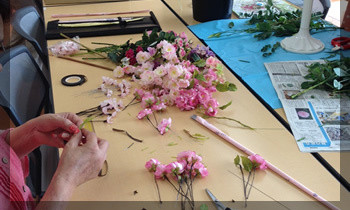 プリザ　プリザーブドフラワー　ウェディングブーケ　ハートバックブーケ　ピンク