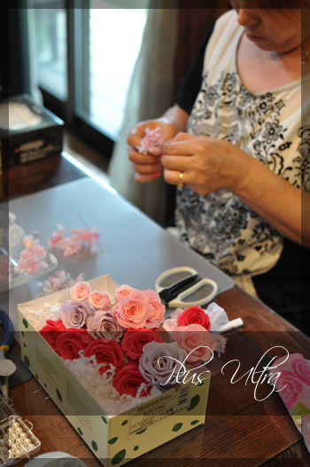 プリザ プリザーブドフラワー ウェディングブーケ ハートバックブーケ ピンク