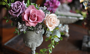 プリザ　プリザーブドフラワー　カッコいい　シック　大人　シャビー　おしゃれ　アンティーク