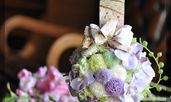 ウェディングブーケ　ボールブーケ　七五三　和