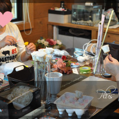 プリザ　プリザーブドフラワー　造花　生花　レッスン　フラワーアレンジ　豪華　手づくり