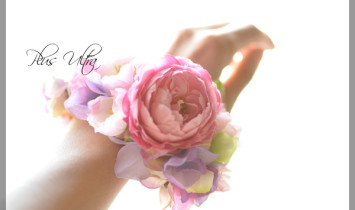 造花　リストブーケ　リストレット　ピンク　可愛い