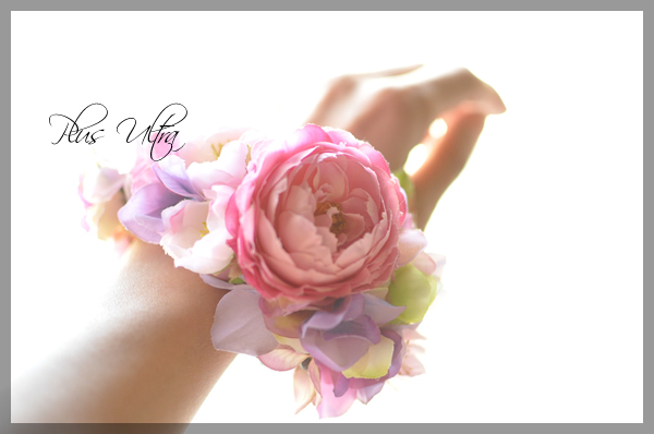 造花　リストブーケ　リストレット　ピンク　可愛い