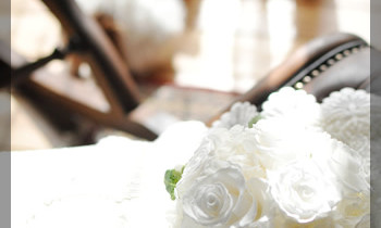 プリザーブドフラワー　ウェディングブーケ　ラウンドブーケ　