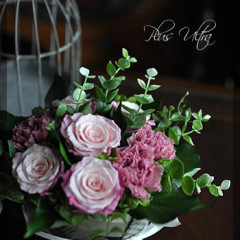 プリザ　プリザーブドフラワー　レッスン　フラワーアレンジ　資格取得