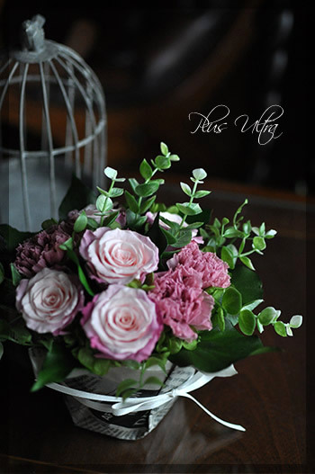 プリザ　プリザーブドフラワー　レッスン　フラワーアレンジ　資格取得