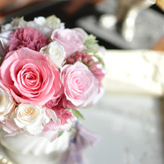 プリザーブドフラワー　プレゼント　豪華　可愛い　手づくり　シック　大人　おしゃれ　造花 　結婚祝い