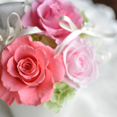 プリザーブドフラワー　プレゼント　豪華　可愛い　手づくり　リングピロー　おしゃれ 　結婚祝い