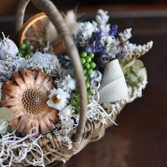 プリザーブドフラワー　ドライフラワー　レッスン　フラワーアレンジ　大人　手づくり　雑貨