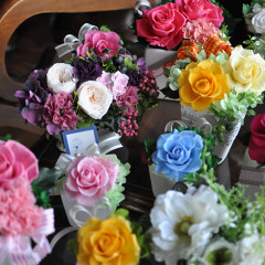 プリザーブドフラワー　シック　大人ピンク　上品　おしゃれ　母の日　プレゼント