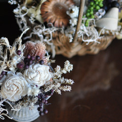 プリザーブドフラワー　ドライフラワー　レッスン　フラワーアレンジ　大人　手づくり