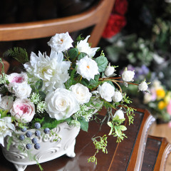 プリザーブドフラワー　造花　豪華　ナチュラル　大人　おしゃれ　玄関　大型　自然