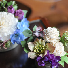 プリザーブドフラワー　造花　レッスン　ドライフラワー　ソラフラワー　アロマ　認知症予防　雑貨