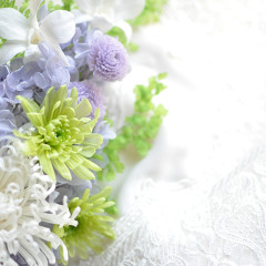 フューネラルフラワー　仏花　お供え　ペット供養　プリザーブドフラワー　造花　洗練された　モダン　デザイン　インテリア　汚れない　小さい