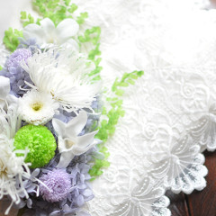 フューネラルフラワー　仏花　お供え　ペット供養　プリザーブドフラワー　造花　洗練された　モダン　デザイン　インテリア　汚れない　小さい