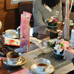 プリザーブドフラワー　造花　レッスン　風景