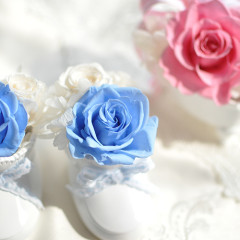 プリザーブドフラワー　結婚　出産　プレゼント 上品 おしゃれ　可愛い　ベビーシューズ