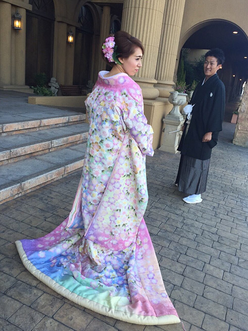 造花　ヘッドパーツ　薔薇　ピンク　ウェディング