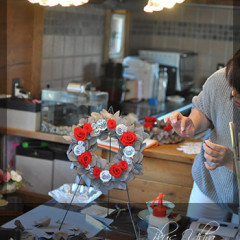 プリザ　プリザーブドフラワー　レッスン　フラワーアレンジ　資格取得　ユーカリリース