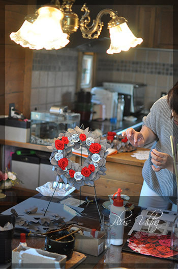 プリザ　プリザーブドフラワー　レッスン　フラワーアレンジ　資格取得　ユーカリリース