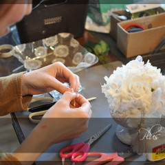 プリザ　プリザーブドフラワー　リングピロー　純白　豪華　プレゼント