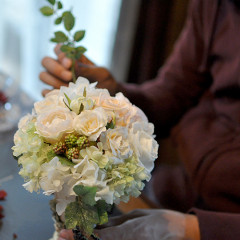 プリザ　プリザーブドフラワー　ウェディング　贈呈花　ナチュラル