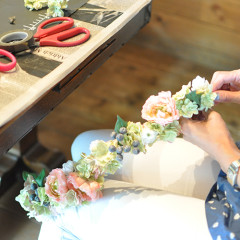 造花　ウェディングブーケ　リストレット　花冠　フォトウェディング