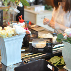 プリザ　プリザーブドフラワー　ウェディングブーケ　ラウンド