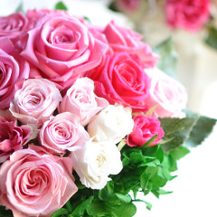 プリザ　プリザーブドフラワー　ウェディング　贈呈花　ピンク