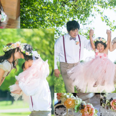 造花　ウェディングブーケ　リストレット　花冠　フォトウェディング