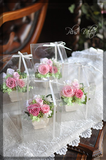 プリザ　プリザーブドフラワー　母の日　オーダー　フラワーアレンジ　　プリアレンジ　プレゼント　可愛い